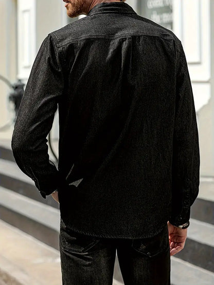 Hardfell | Alexander - jeans long sleeve shirt for men