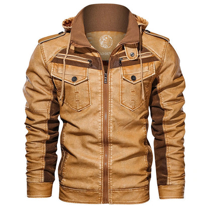 Hardfell | Plain leather jacket