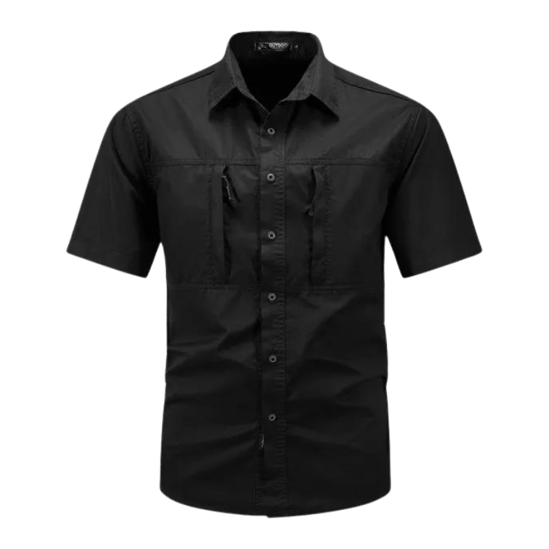 Hardfell | Practical shirt with chest zippers and short sleeves