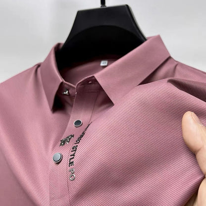 Hardfell | JONAS - Breathable silk polo shirt for men