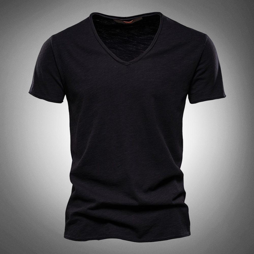 Hardfell | Classic V-neck T-shirt in blue