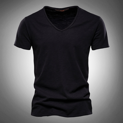 Hardfell | Classic V-neck T-shirt in blue