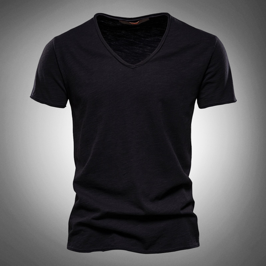 Hardfell | Classic V-neck T-shirt in blue
