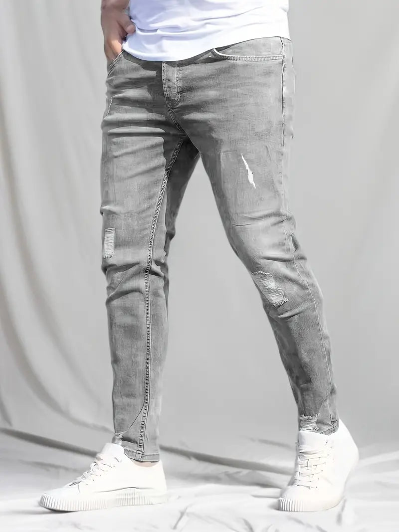Hardfell | Ethan - skinny jeans with rips for spring