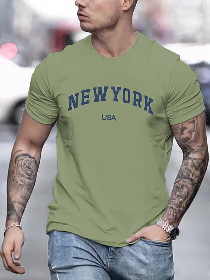 Hardfell | Solstice - t-shirt with new york print for men