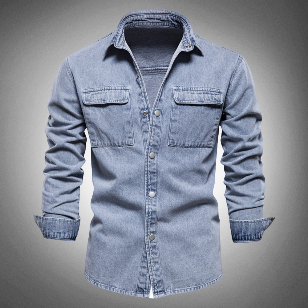 Hardfell | Light blue denim shirt