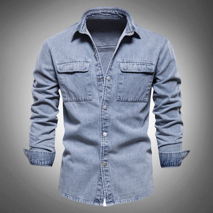 Hardfell | Light blue denim shirt