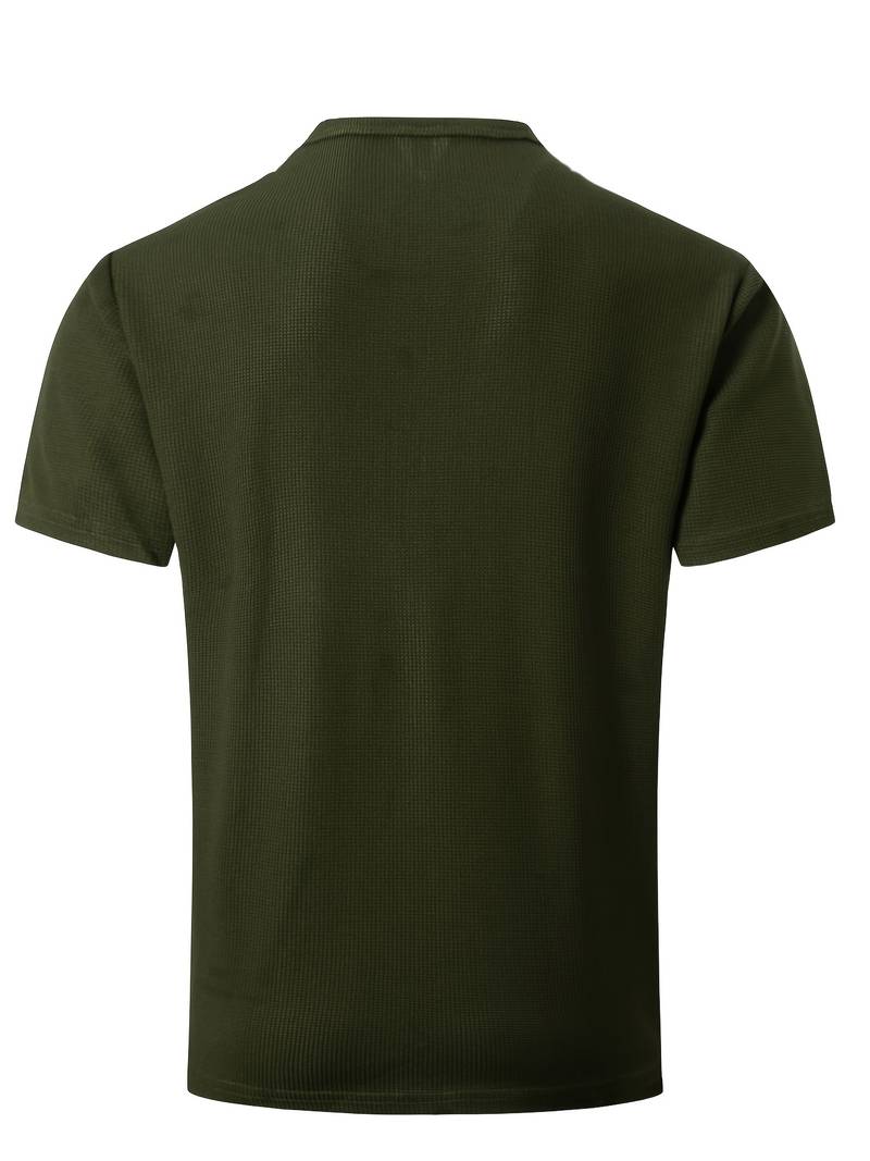 Hardfell | Kevin - casual waffle short sleeve shirt for men