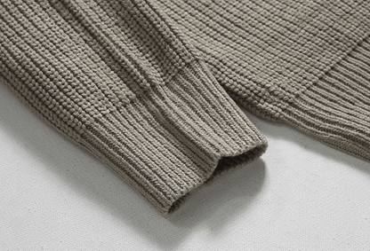 Hardfell | Knitted sweater - zipper collar