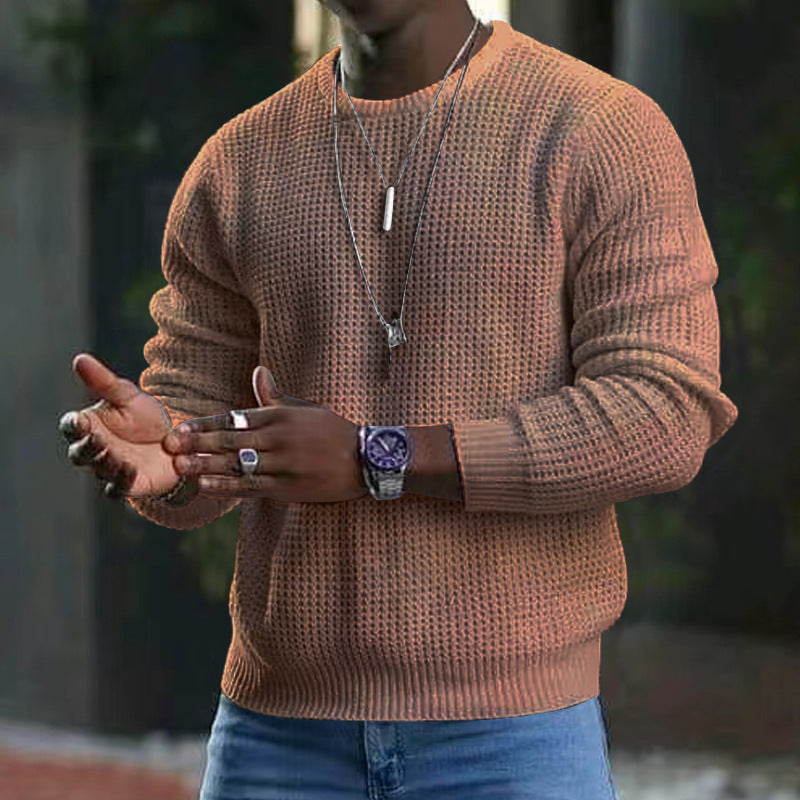 Hardfell | men's long sleeve sweater with round neck