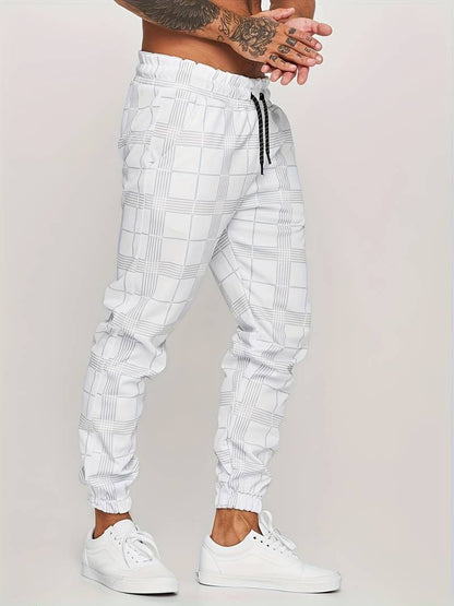 Hardfell | Alexander - casual pants with plaid print for men
