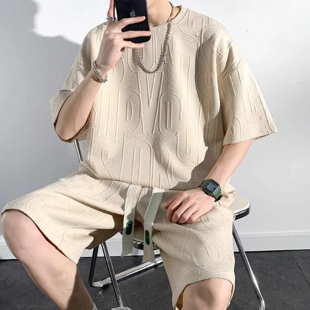 Hardfell | Stephen's LuxeEase comfort-blend T-shirt and shorts set