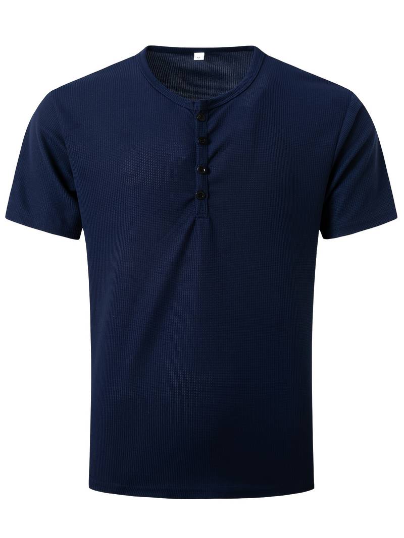 Hardfell | Kevin - casual waffle short sleeve shirt for men