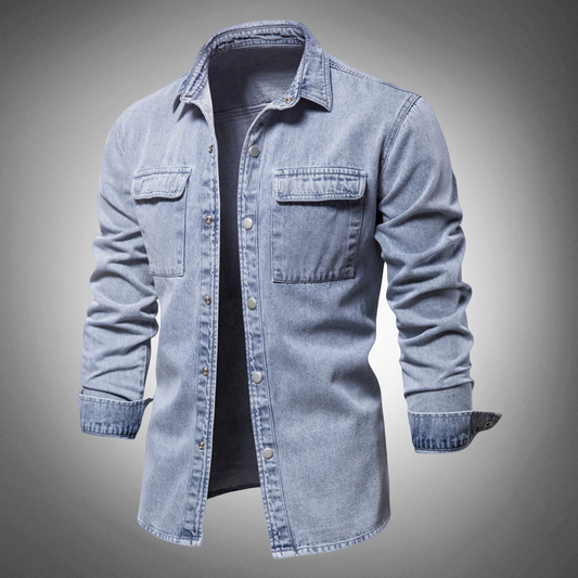 Hardfell | Light blue denim shirt