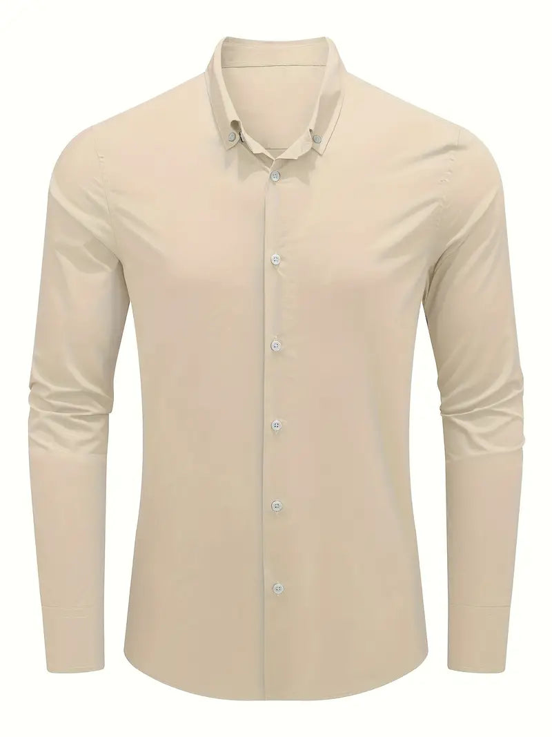 Hardfell | Ethan - casual long sleeve shirt with button placket