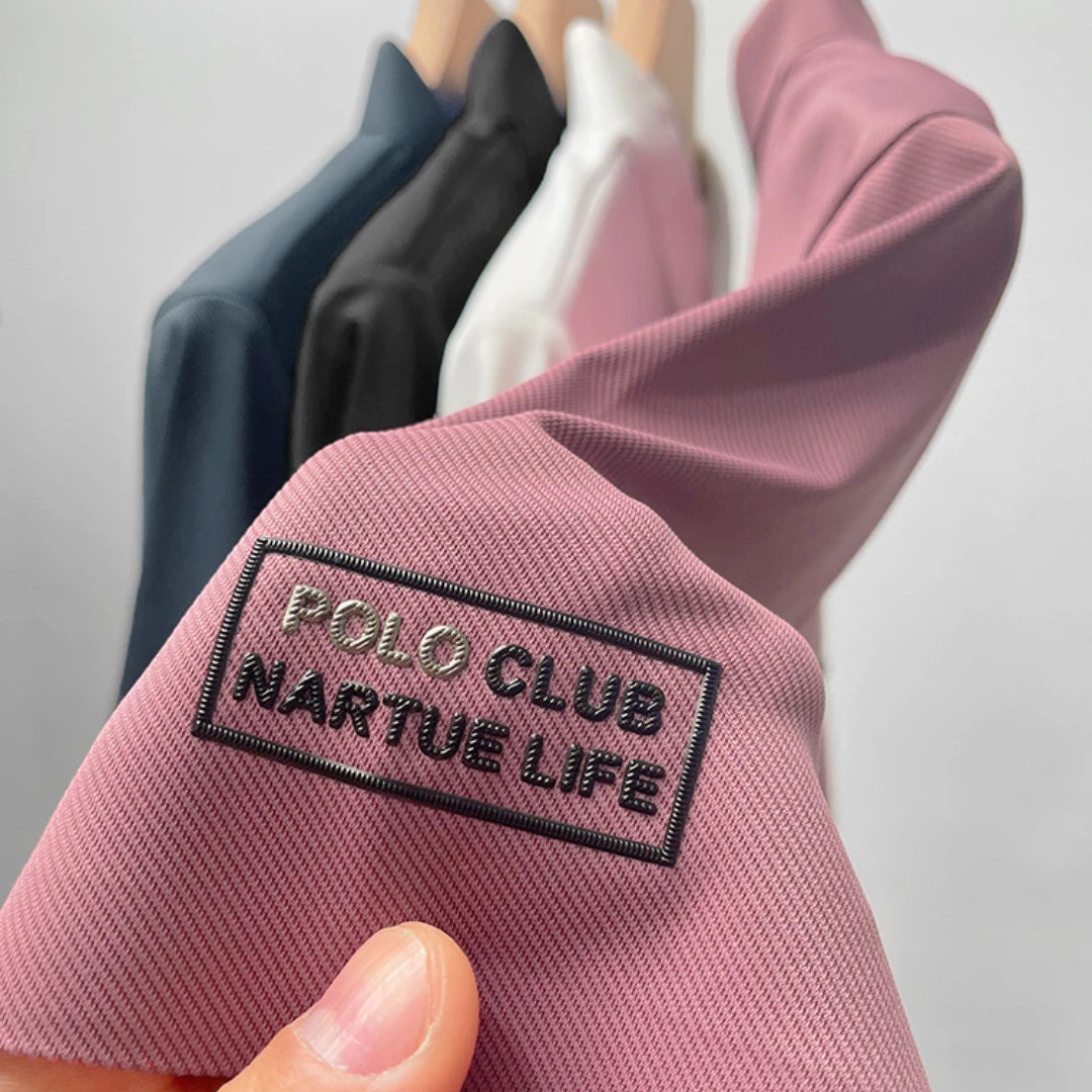 Hardfell | JONAS - Breathable silk polo shirt for men