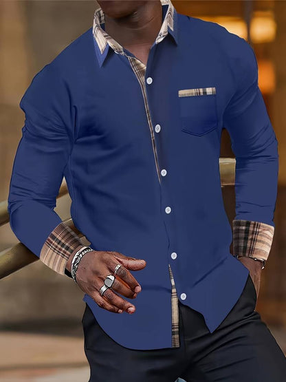 Hardfell | Liam - classic long sleeve shirt in check design