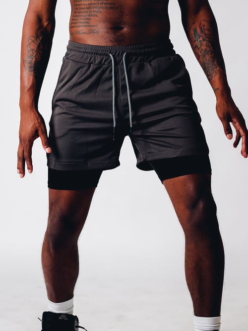 Hardfell | Trendy camouflage shorts with drawstring