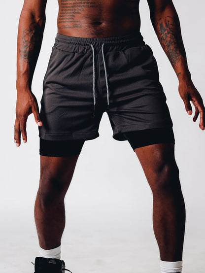 Hardfell | Trendy camouflage shorts with drawstring