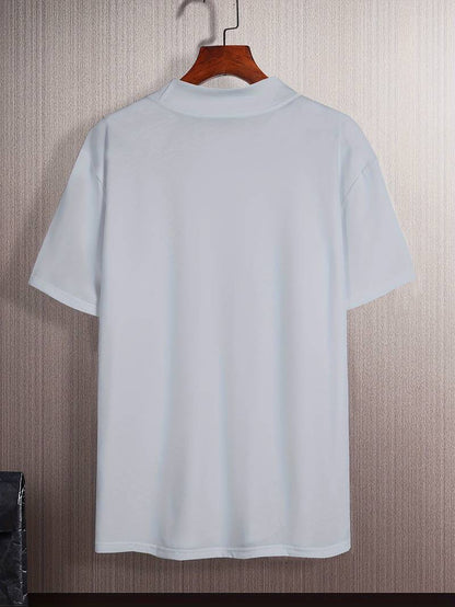 Hardfell | Caleb - elegant t-shirt with high collar