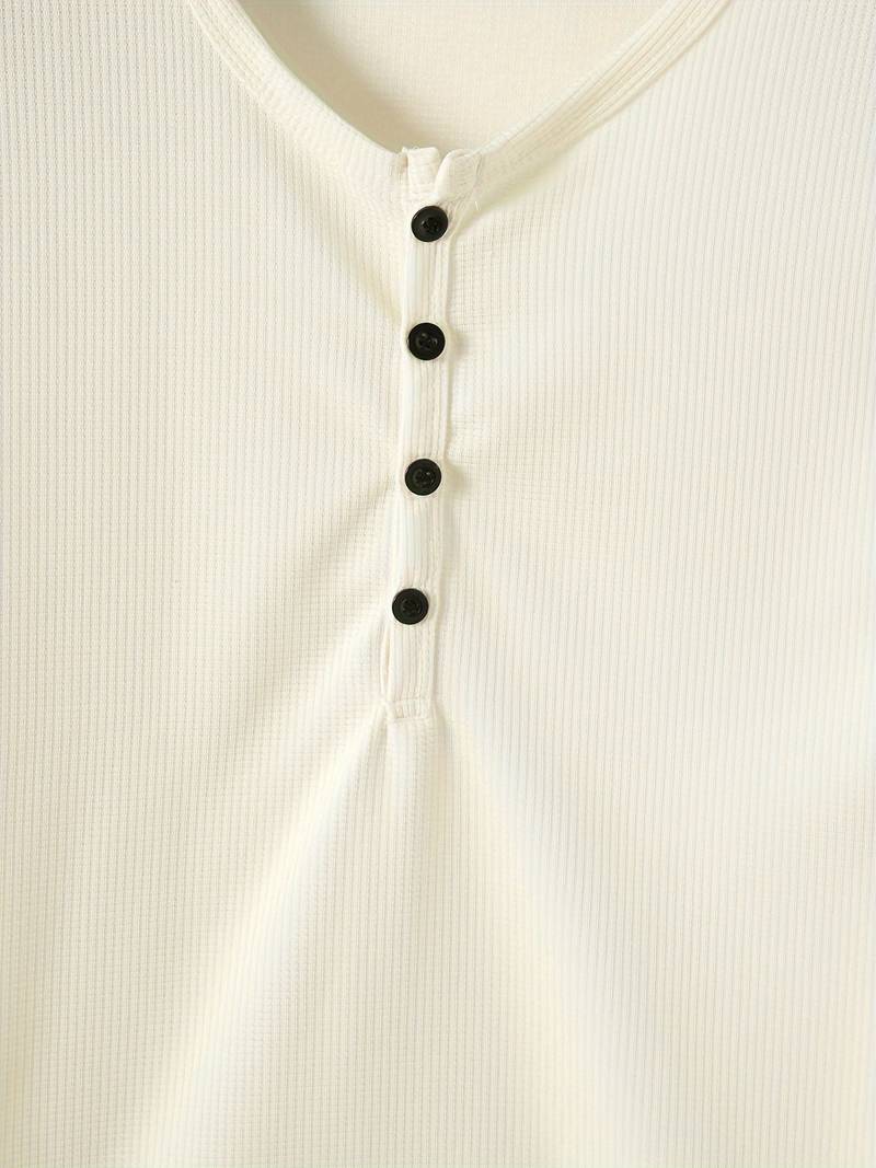 Hardfell | Kevin - casual waffle short sleeve shirt for men