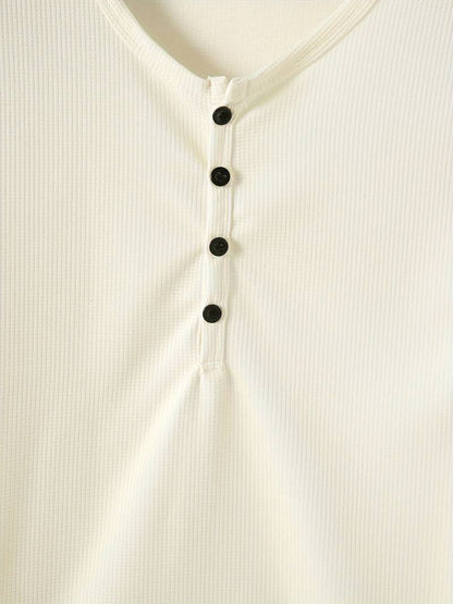 Hardfell | Kevin - casual waffle short sleeve shirt for men