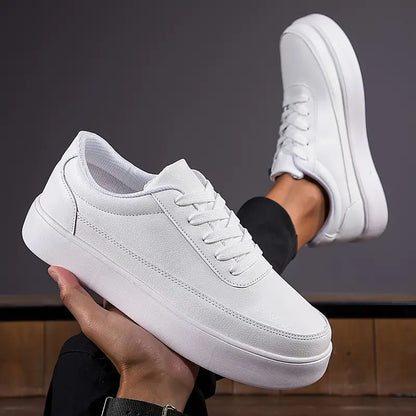 Hardfell | Andrew - plain white skate shoes for men
