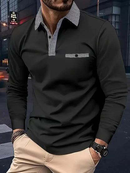 Hardfell | Ethan - classic long sleeve polo shirt for spring