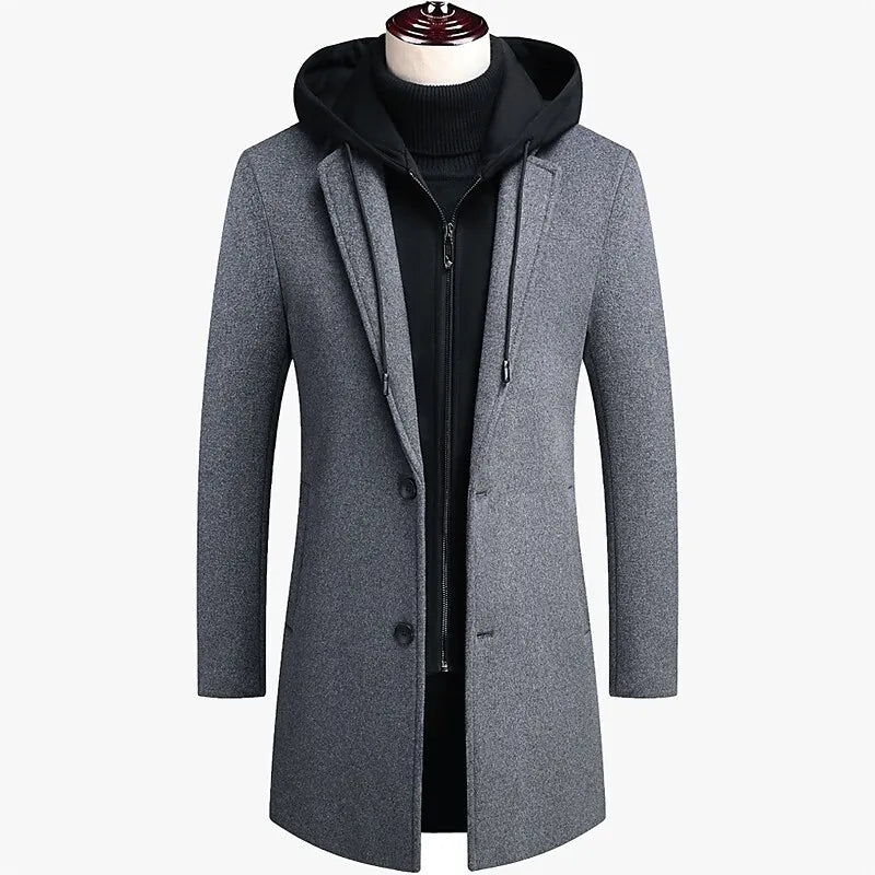 Hardfell | Elegant coat with integrated zipper
