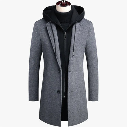 Hardfell | Elegant coat with integrated zipper