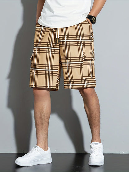 Hardfell | Casual plaid beach shorts