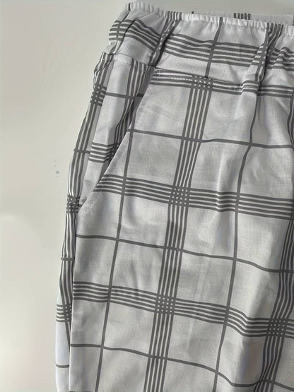 Hardfell | Alexander - casual pants with plaid print for men