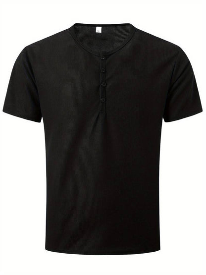 Hardfell | Kevin - casual waffle short sleeve shirt for men