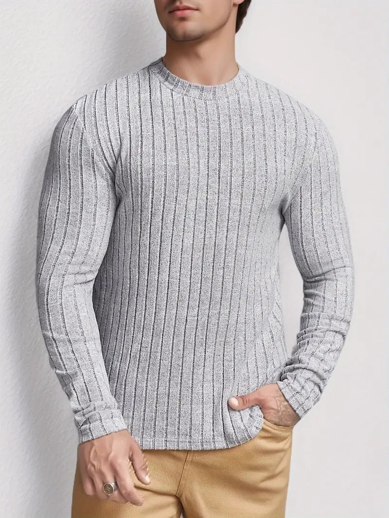 Hardfell | Zephyr - ribbed long sleeve crew neck t-shirt