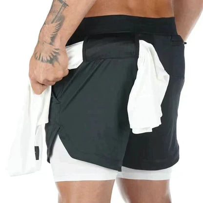 Hardfell | Trendy camouflage shorts with drawstring