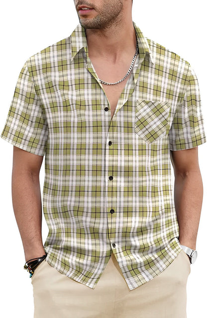 Hardfell | Summer beach shirt with V-neck and breast pocket