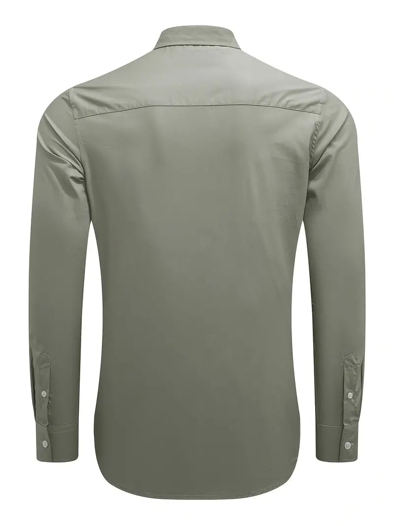 Hardfell | Ethan - casual long sleeve shirt with button placket