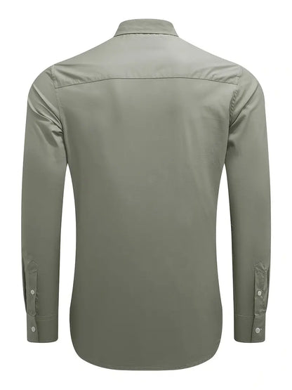 Hardfell | Ethan - casual long sleeve shirt with button placket