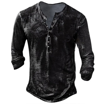 Hardfell | Noah - collarless long sleeve shirt for men