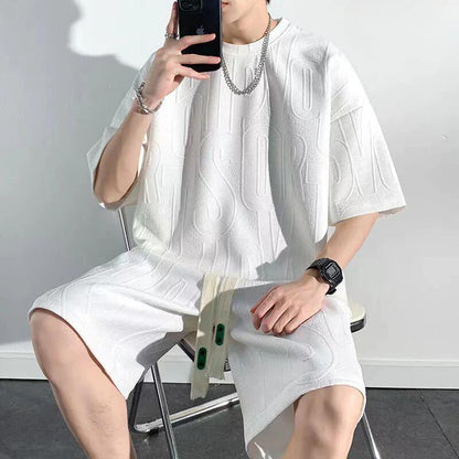 Hardfell | Stephen's LuxeEase comfort-blend T-shirt and shorts set