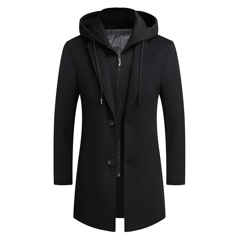 Hardfell | Elegant coat with integrated zipper