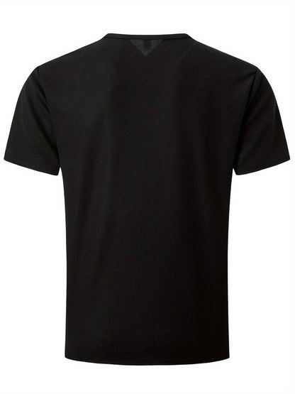 Hardfell | Kevin - casual waffle short sleeve shirt for men