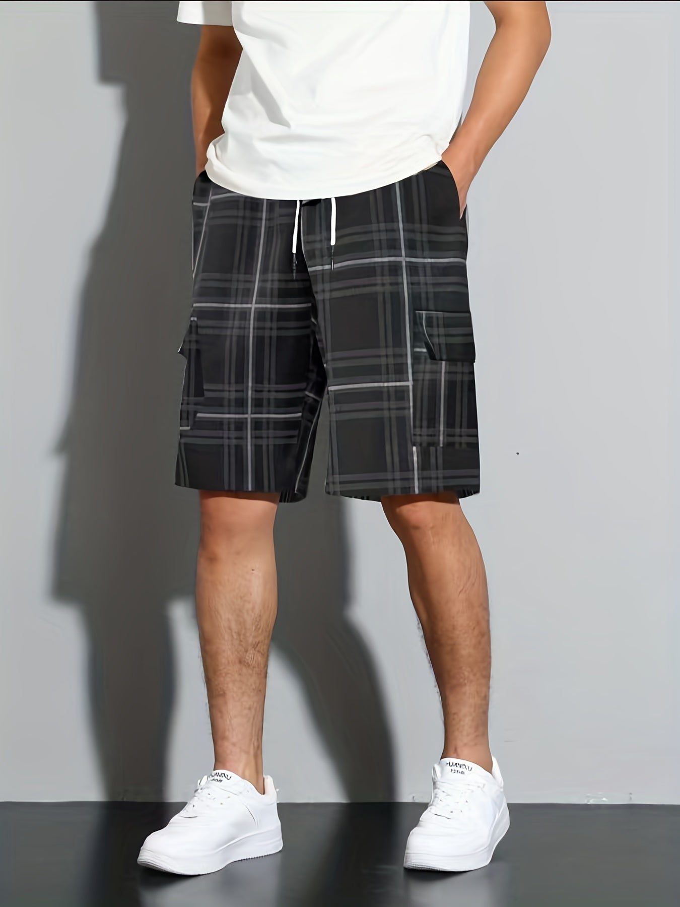 Hardfell | Casual plaid beach shorts
