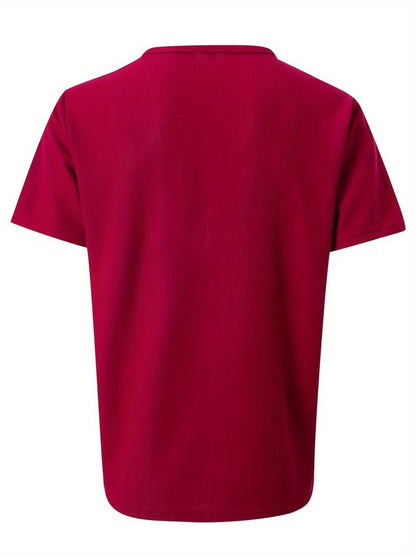 Hardfell | Kevin - casual waffle short sleeve shirt for men