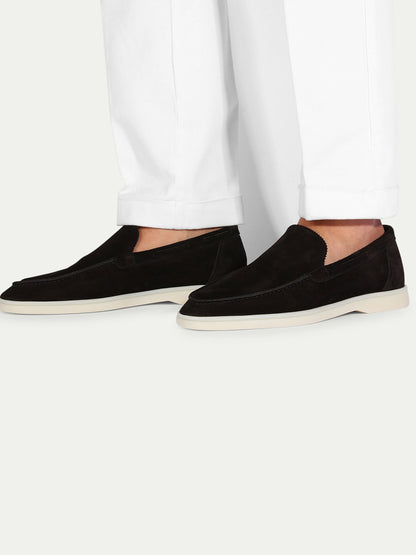 Hardfell | Black yacht loafers