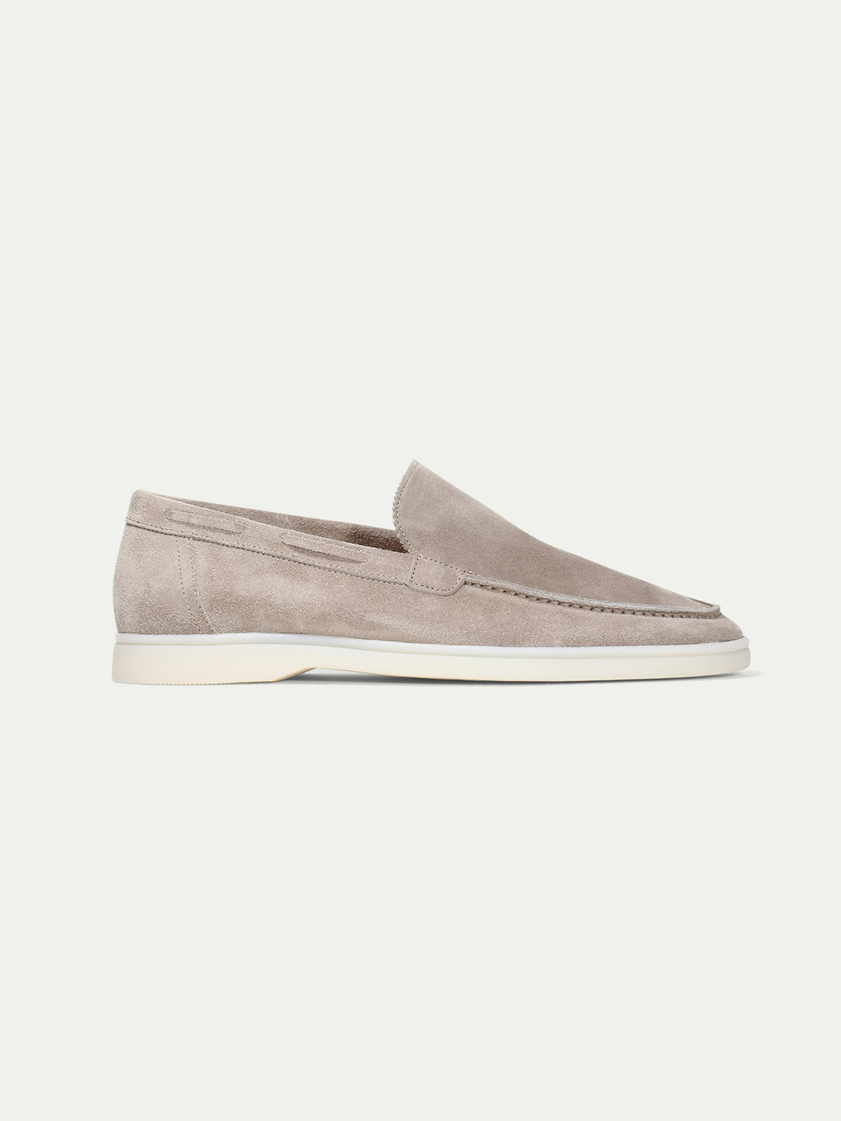 Hardfell | Light gray yacht loafers
