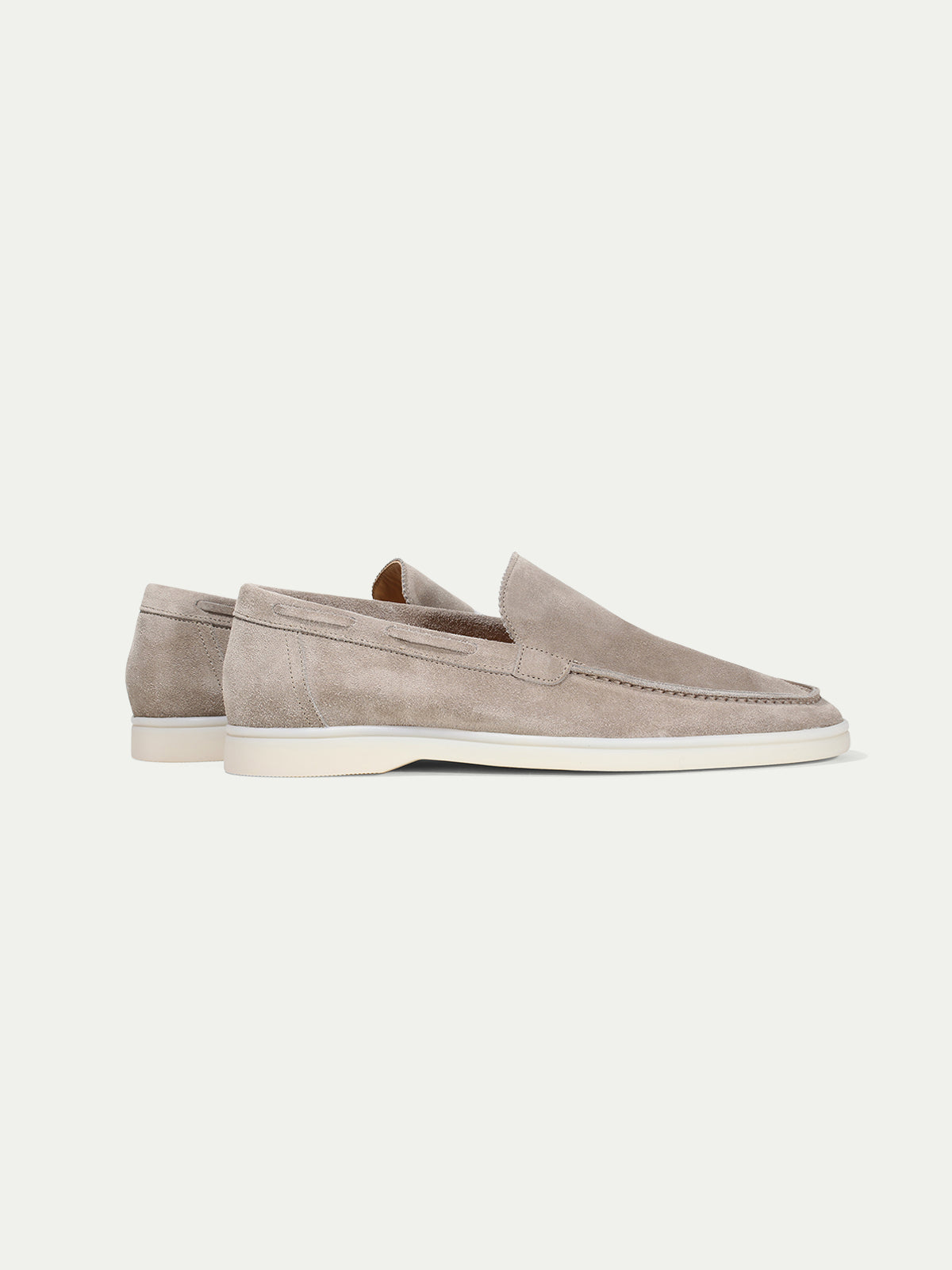 Hardfell | Light gray yacht loafers