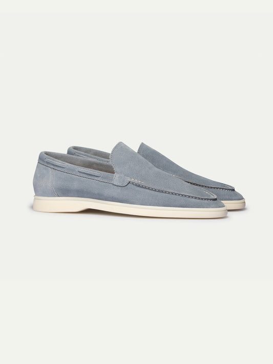 Hardfell | Sky blue yacht loafers