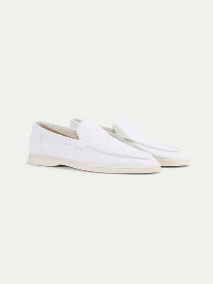 Hardfell | White yacht loafers