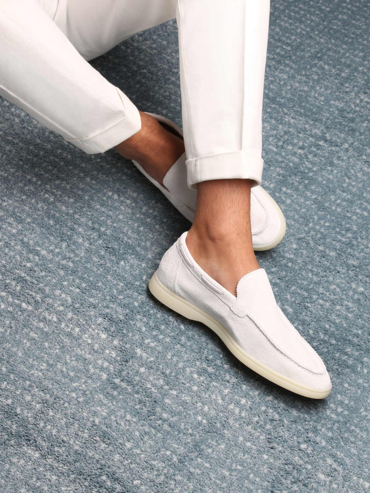 Hardfell | White yacht loafers